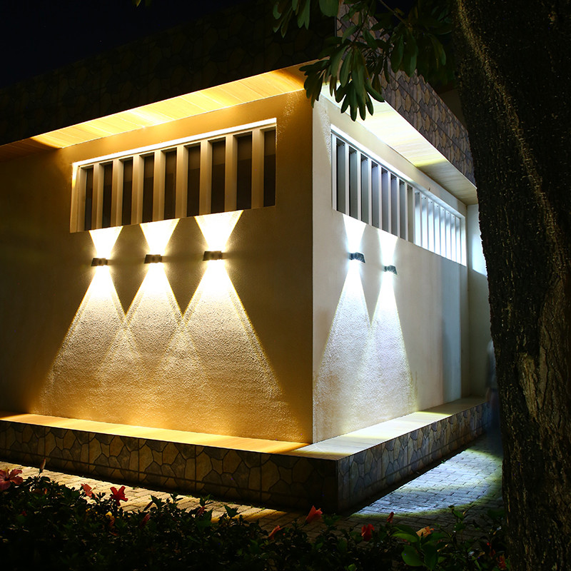 热销ANN12太阳能灯庭院壁灯户外防水洗墙灯别墅花园景观灯室外上