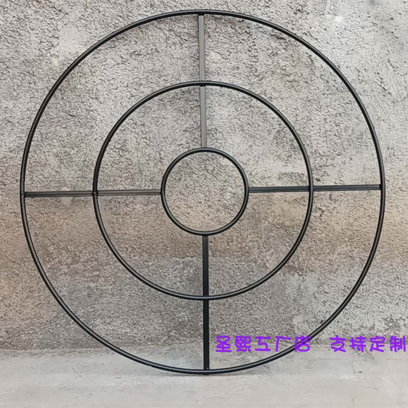 水晶珠帘道具铁艺婚庆婚礼堂舞台空中布置装饰圆环吊顶挂架线帘黑
