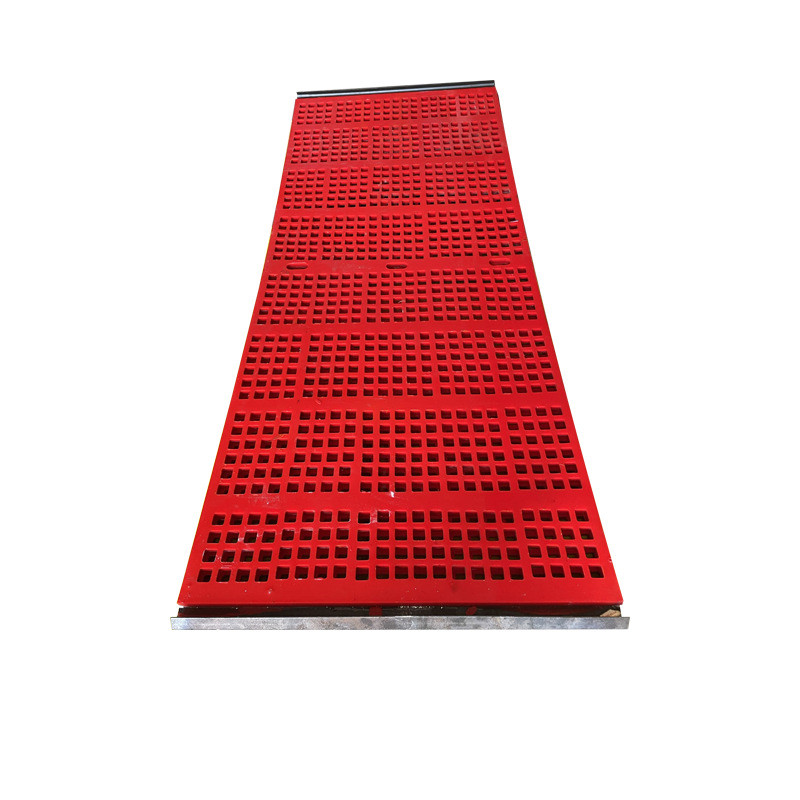 供应聚氨酯筛网305*305脱水筛网矿石清洗振动筛网牛筋条缝筛板