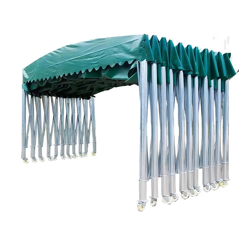 户外帐篷工地大排档移动遮阳篷雨棚室外活动物流遮推拉防水晒棚