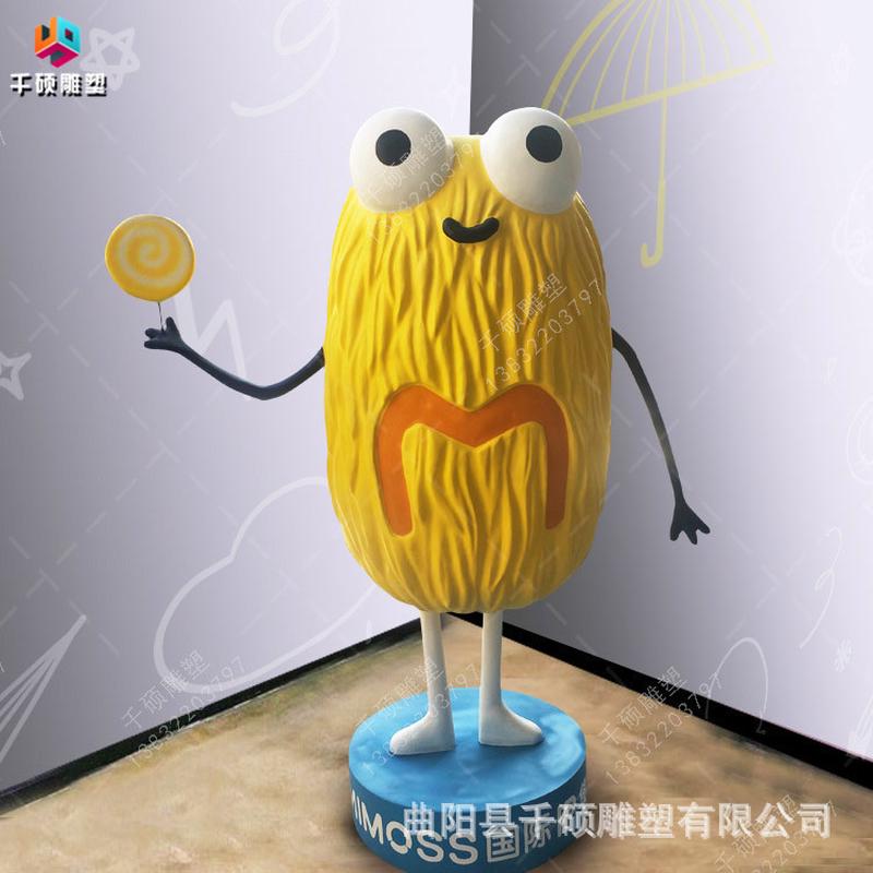 玻璃钢卡通雕塑制定创意Q版人物卡通形象造型商场美陈装饰摆件