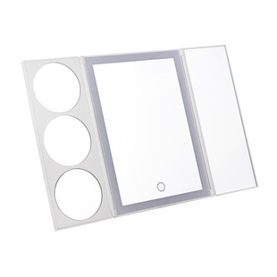 厂家凯文37灯72灯三折支架台镜2倍3倍5倍放大led环形灯带化妆镜子