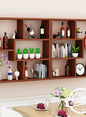 s228简约现代酒架红酒架壁挂式家用悬墙上餐厅挂式酒柜商店装饰置