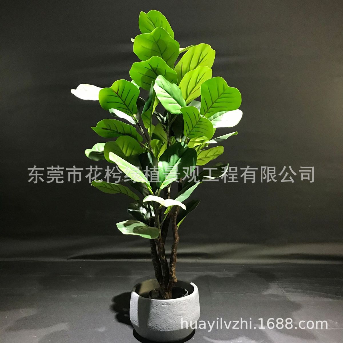 仿真植物盆栽客厅可拆装分体家居琴叶榕办公室绿植摆件批发厂家