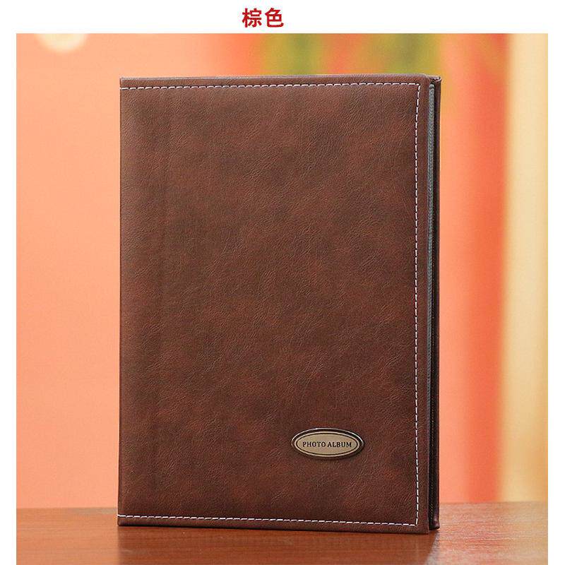 皮面6寸相册家庭新款影集240张插页式商务办公相册本袋式相纪念册