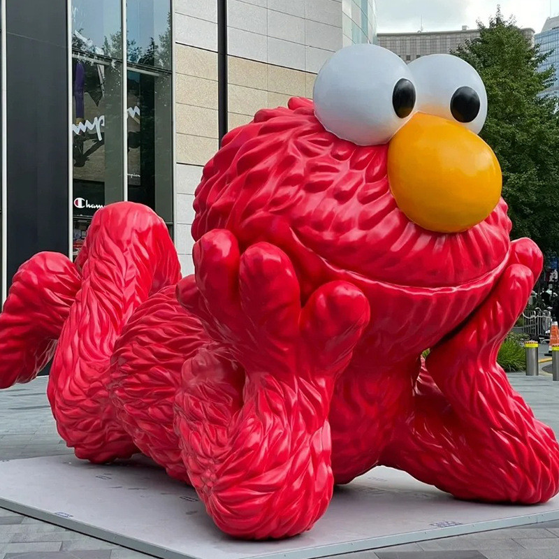 玻璃钢景观定 制广场大型公园镜面引流雕塑卡通雕塑摆件动物雕塑