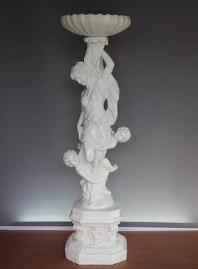 欧式家居摆件客厅落地装饰品摆设电视柜楼梯口走廊人物雕塑工艺品