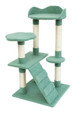 绿色城堡猫爬架猫窝猫树一体高层剑麻抓柱不占地通天跳台猫咪用品
