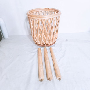 藤编织花架商场高脚篮酒店大厅落地式 绿萝多肉花盆置物架一件起批