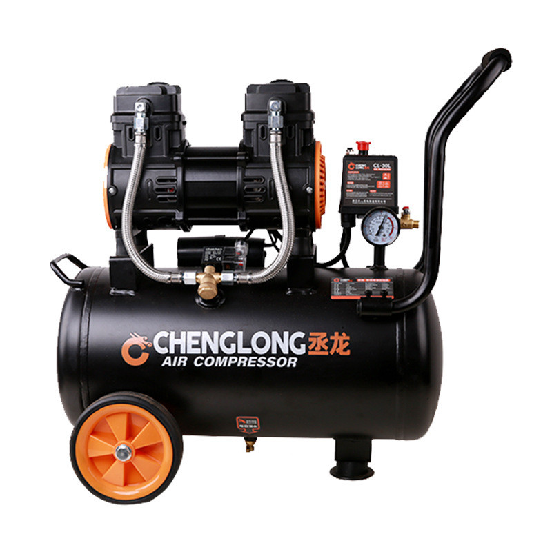压缩机丞龙30lb无油气泵小型高压空压机220v木工静音天人厂家现货