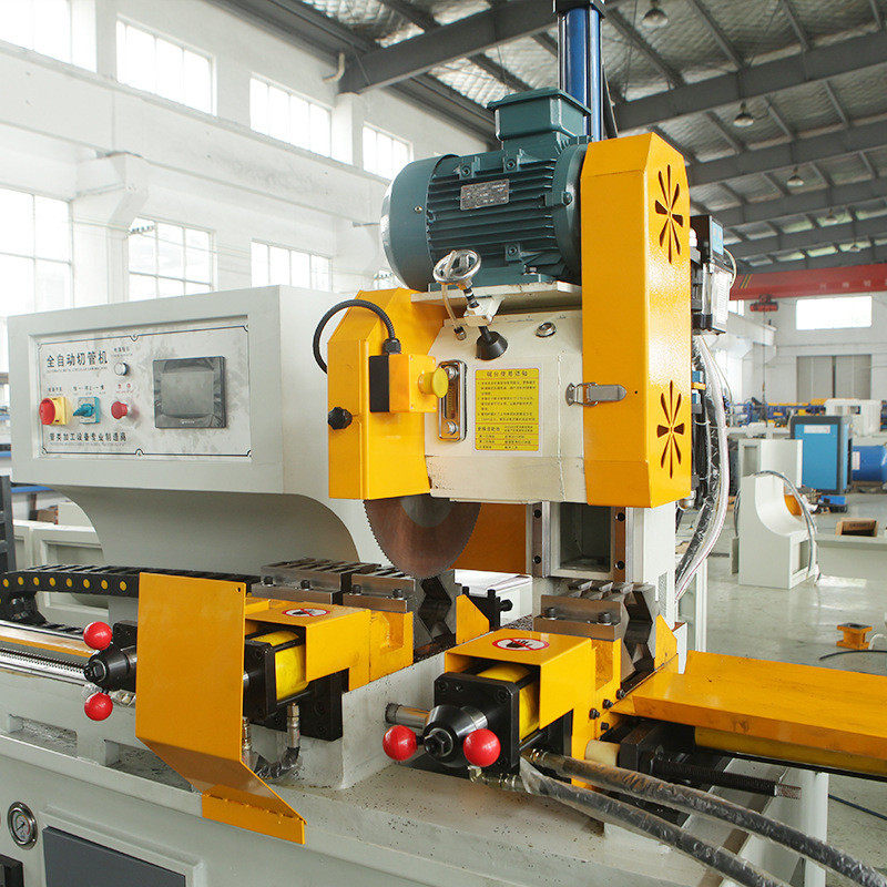 定制425数控液压伺服全自动切管机不锈钢无毛刺上下夹切管机厂家