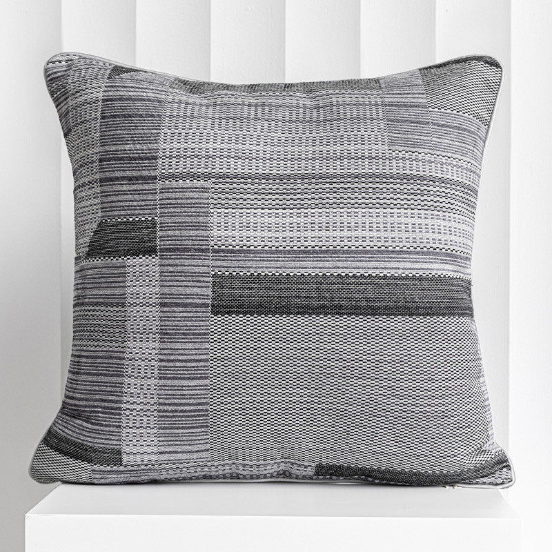 现代轻奢客厅沙发抱枕套黑白灰简约线条肌理靠枕靠垫套高级感靠包,居家布艺,靠垫/抱枕,淘宝优惠券,粉丝福利购,淘宝优惠卷