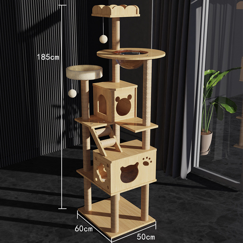 猫爬架猫窝猫树一体猫窝通天柱猫架跳台太空舱猫抓架猫咪用品大全