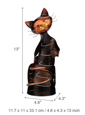 猫咪酒架金属工艺品家居猫抱酒架铁艺动物装饰欧式架酒柜酒具