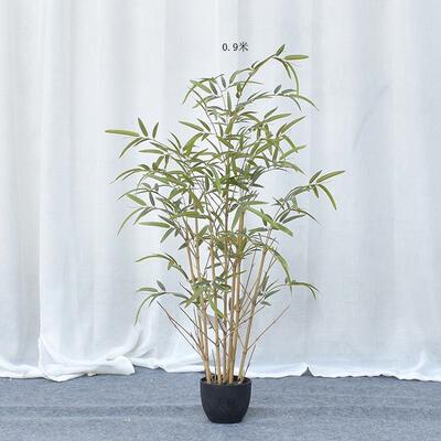 批发仿真竹子竹子人造室内造景装饰屏风绿植仿真植物落地盆栽现货