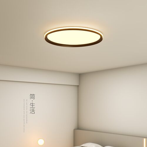 简约主卧室灯led吸顶灯现代圆形温馨北欧客厅灯大气创意书房灯具