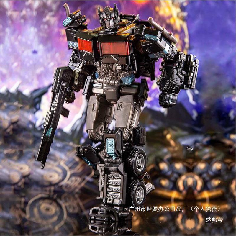 泰霸红色原色合金塞星司令官变形擎天金刚柱人形高18cm