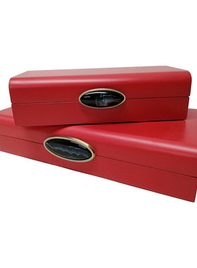 新中式玛瑙宝石装饰摆件酒店软装样板间首饰盒家居会所饰品收纳盒