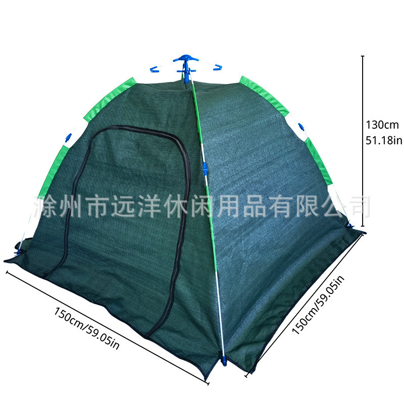 绿色植物蔬菜遮阳网遮阳网自动架子菜园里保护蔬菜带门带拉链