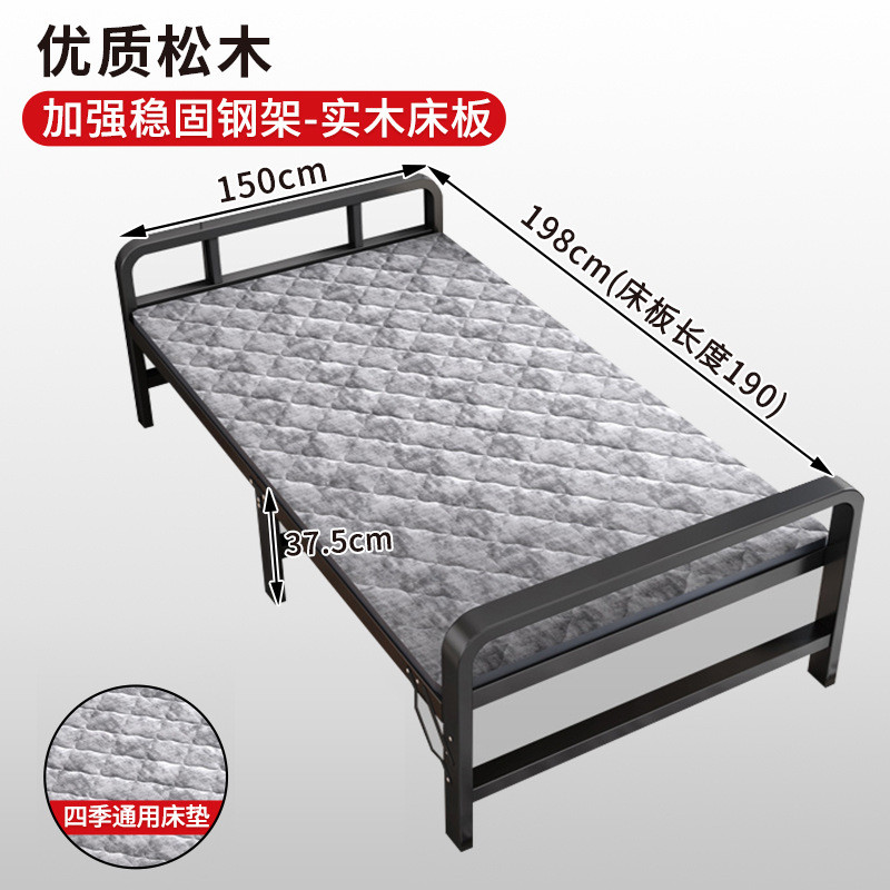 折叠床单人双人1米1.2米出租房办公室简易床经济型午休床卧室小床