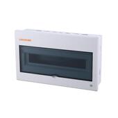 厂家供应配电箱配电箱家用pc盖板明装 塑料配电箱外壳铁底现货批发