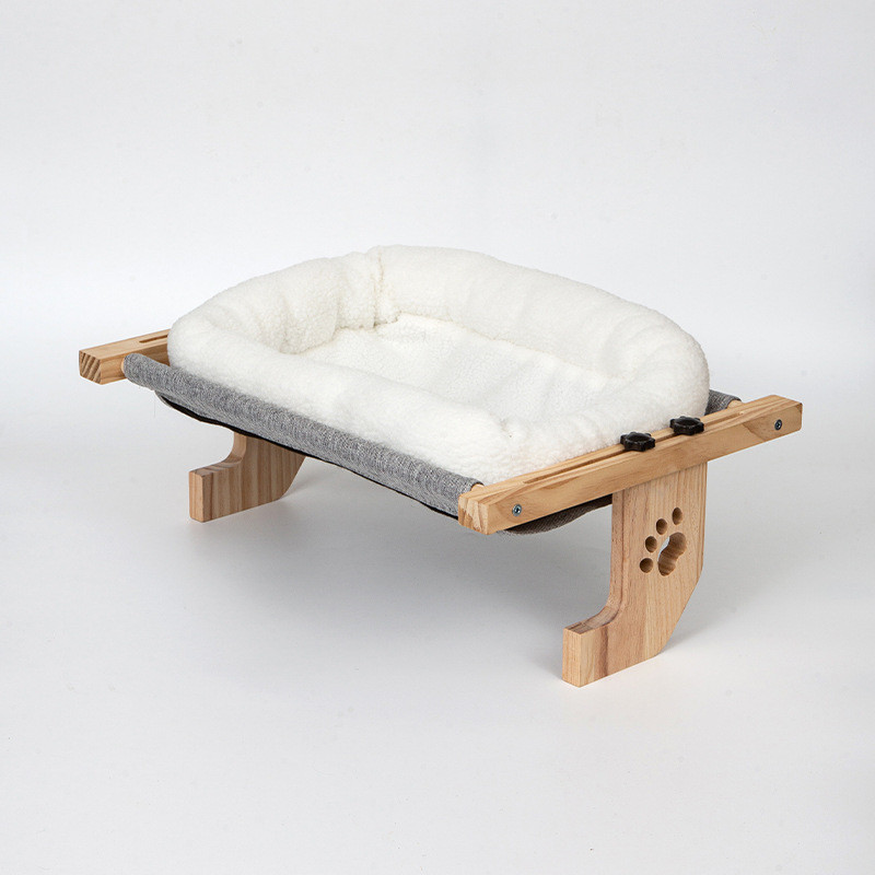 木质窗台吊床阳台窗户猫猫悬挂猫窝猫猫猫猫吊床宠物晒太阳猫架