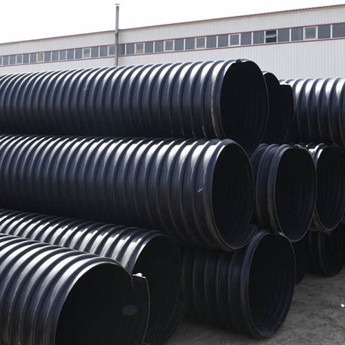 hdpe钢带波纹管dn200-dn3000-sn8排水排污下水管雨水管波纹管双壁