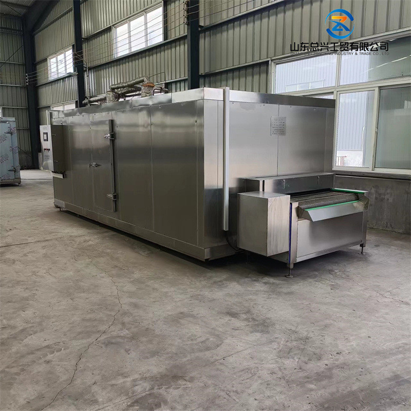 热销包子手抓饼全自动式速冻机薯塔鱼豆腐隧道速冻设备肉制品速冻