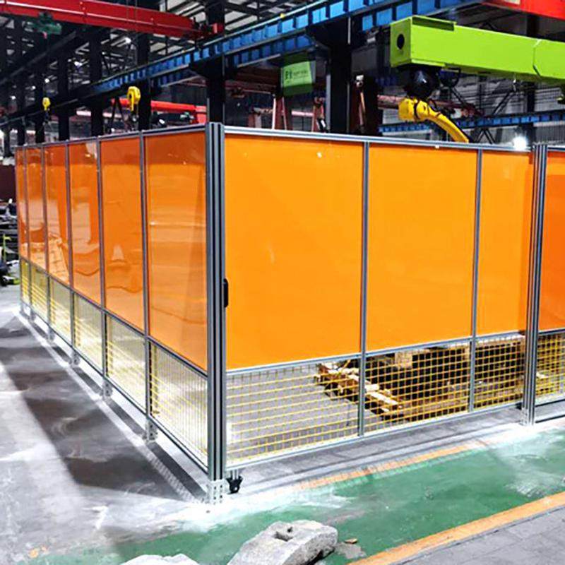 车间工业设备围栏铝合金型材铝型材隔离防护框架护栏定制加工