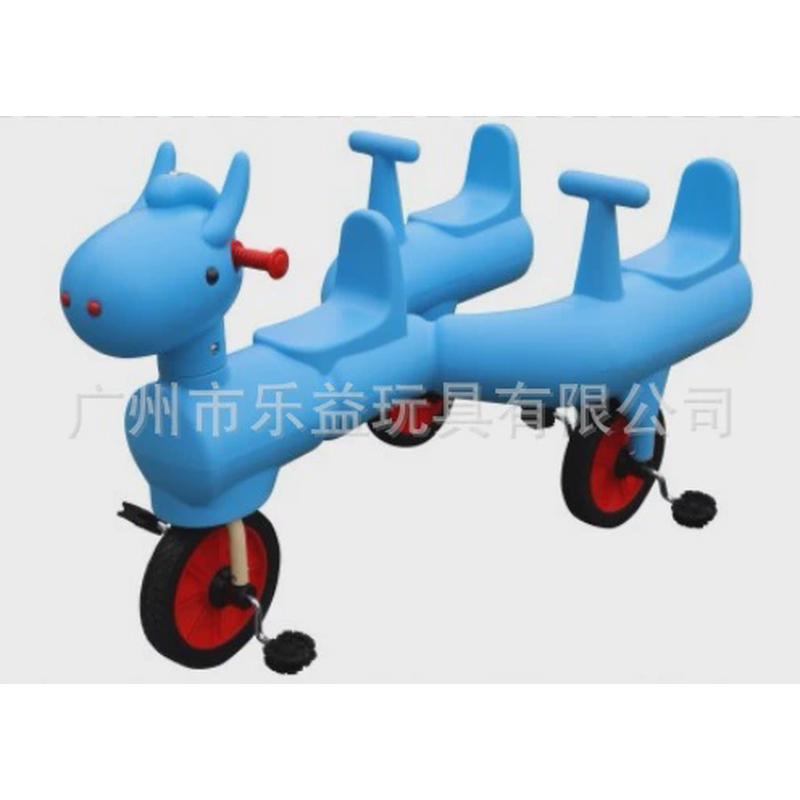 儿童幼儿园多人协力车动物滑车四人团队车滑行车感统训练车