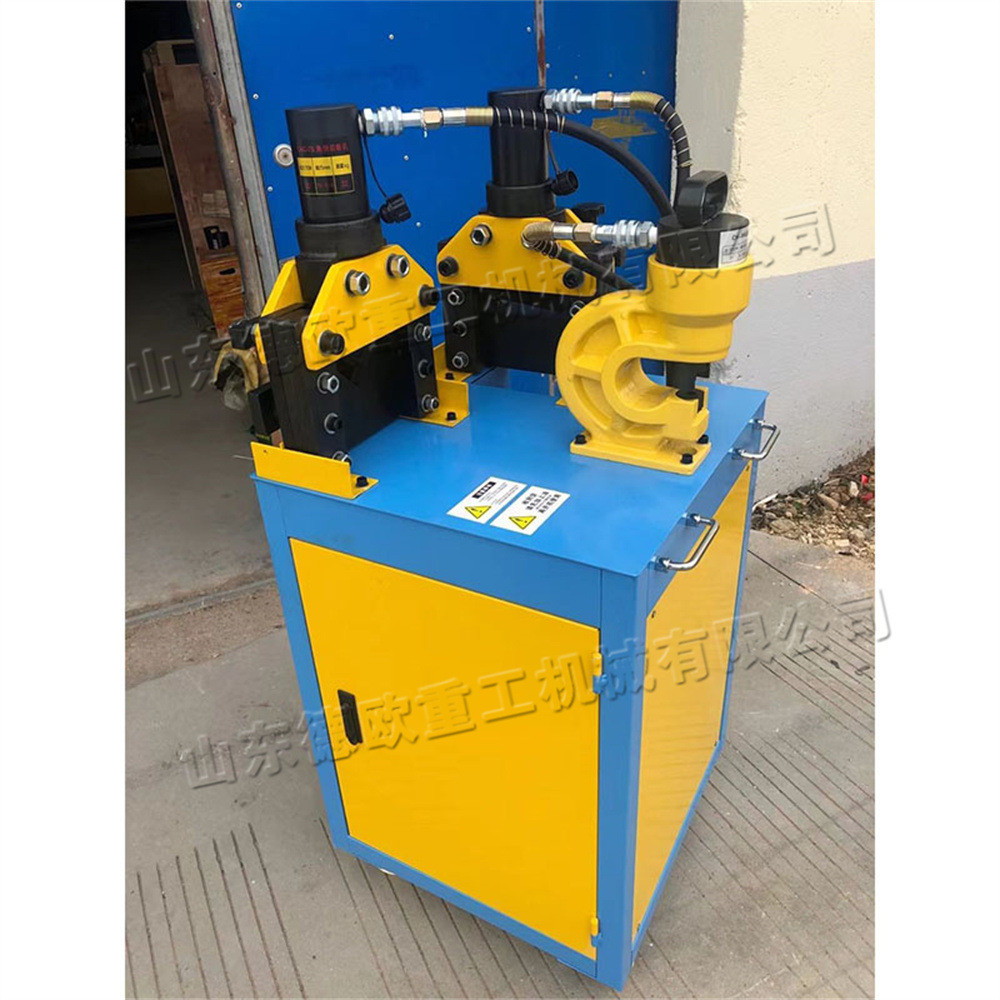 热销控母线加工机冲孔剪切折弯铜排机数三合一闭式母线折弯加工机