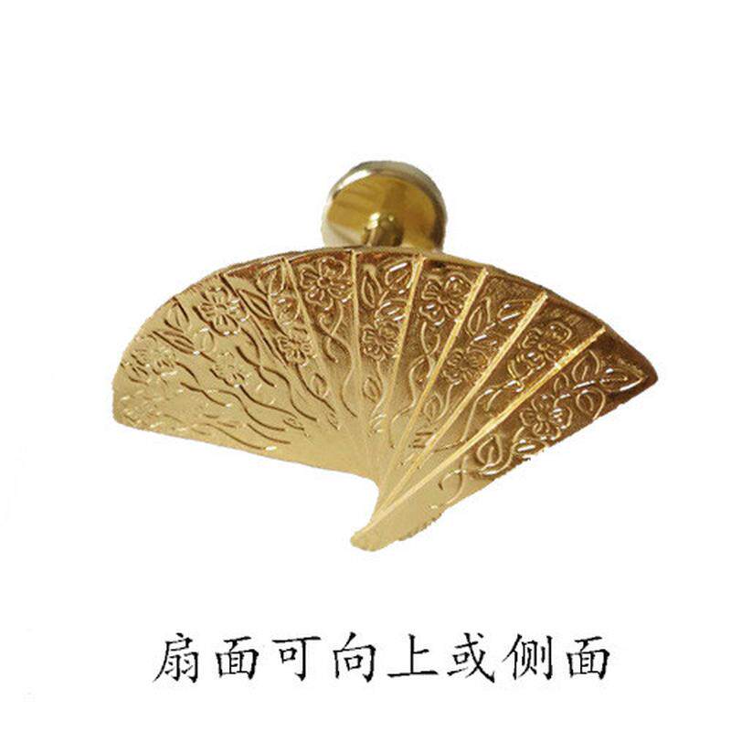 btv4黄铜色窗帘钩金色窗帘扣墙上固定墙钩壁钩欧式挂钩美式轻奢