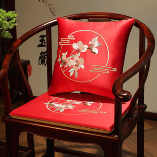 新中式抱枕客厅中国风靠枕套红木沙发枕套靠背可拆洗靠枕床头