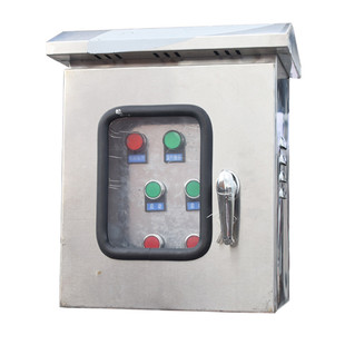 室外电机不锈钢控制箱双门防雨启动风机/三相配电箱水泵380启动柜