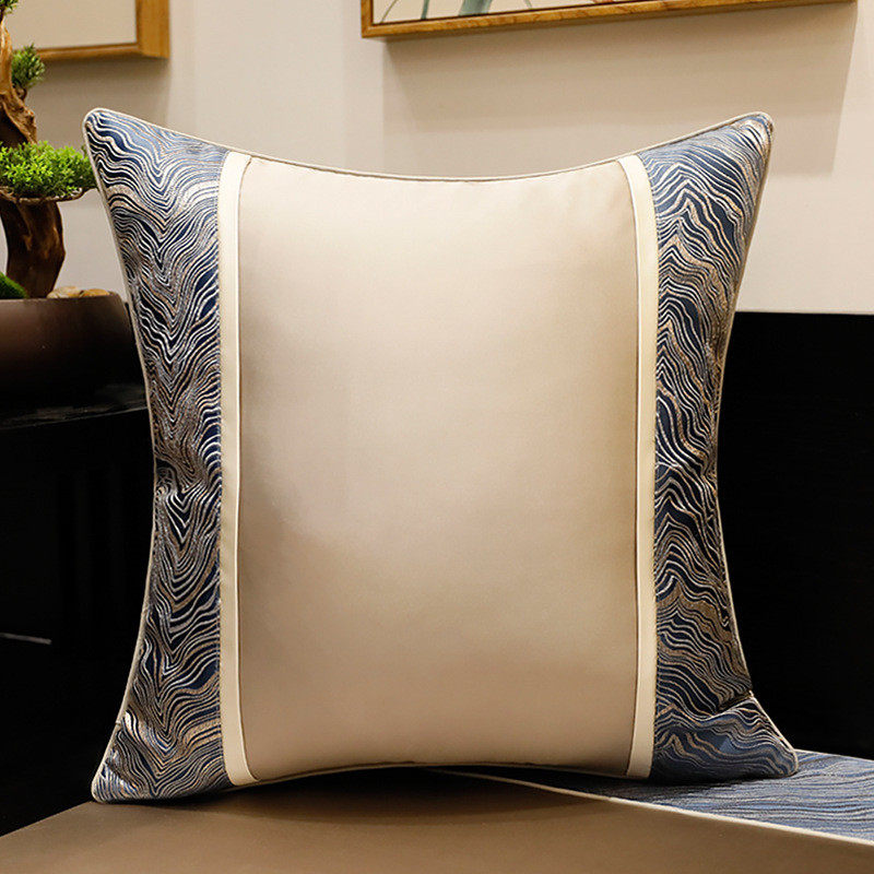 轻奢沙发靠垫新中式抱枕样板房客厅靠枕简约现代含床头靠背芯新款