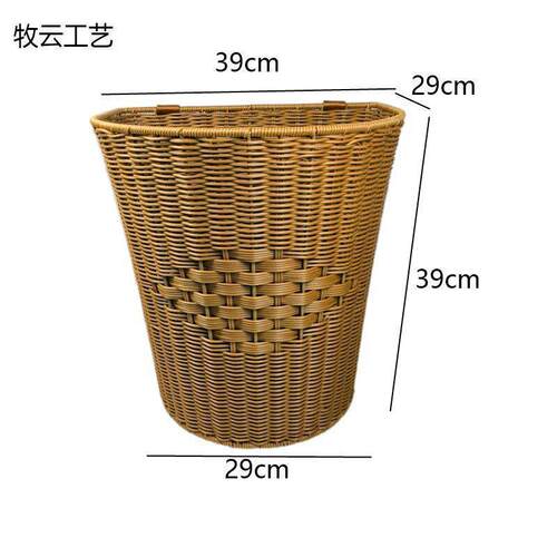 m67背篓家用编织背篓新款户外采摘买菜双肩收纳筐小女款成人背篓