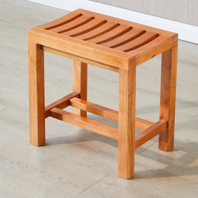 浴室凳洗澡凳老人防滑浴室凳子实木洗澡浴凳洗浴椅子沐浴木凳坐凳
