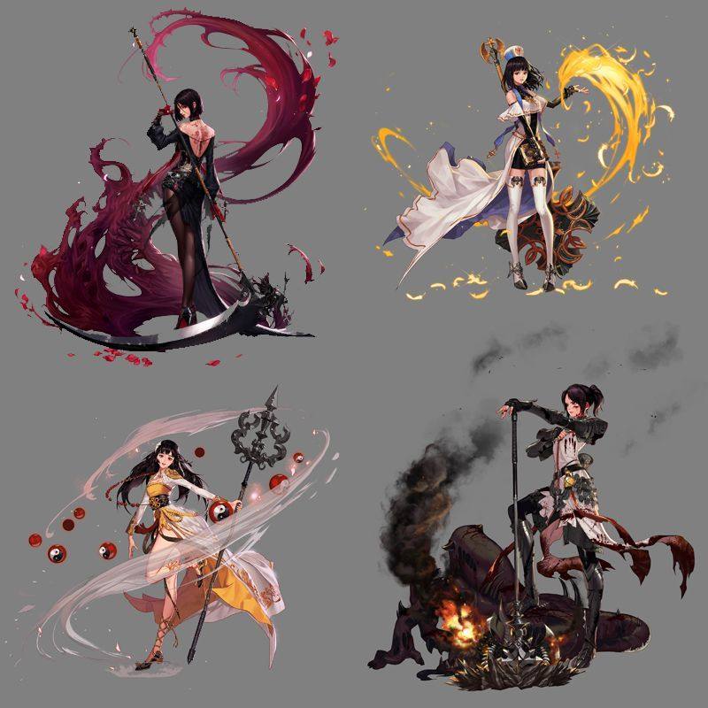 地下城与勇士官网LL185地下城与勇士DNF贴纸女圣职一二觉醒立绘车贴墙贴行李装饰贴