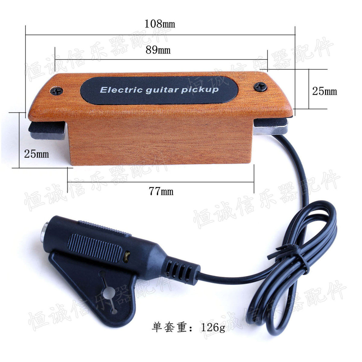 热销直销原声木吉他民谣吉他拾音器音孔拾音器钢弦吉他免开孔拾音