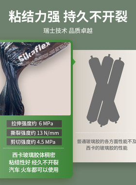 西卡268powercure双高铁份聚氨酯结构胶汽车火车组专用玻璃胶