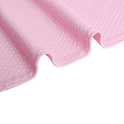 正面莫代尔空气层夹夹丝枕套面料小格子针织提花莫代尔棉棉布料