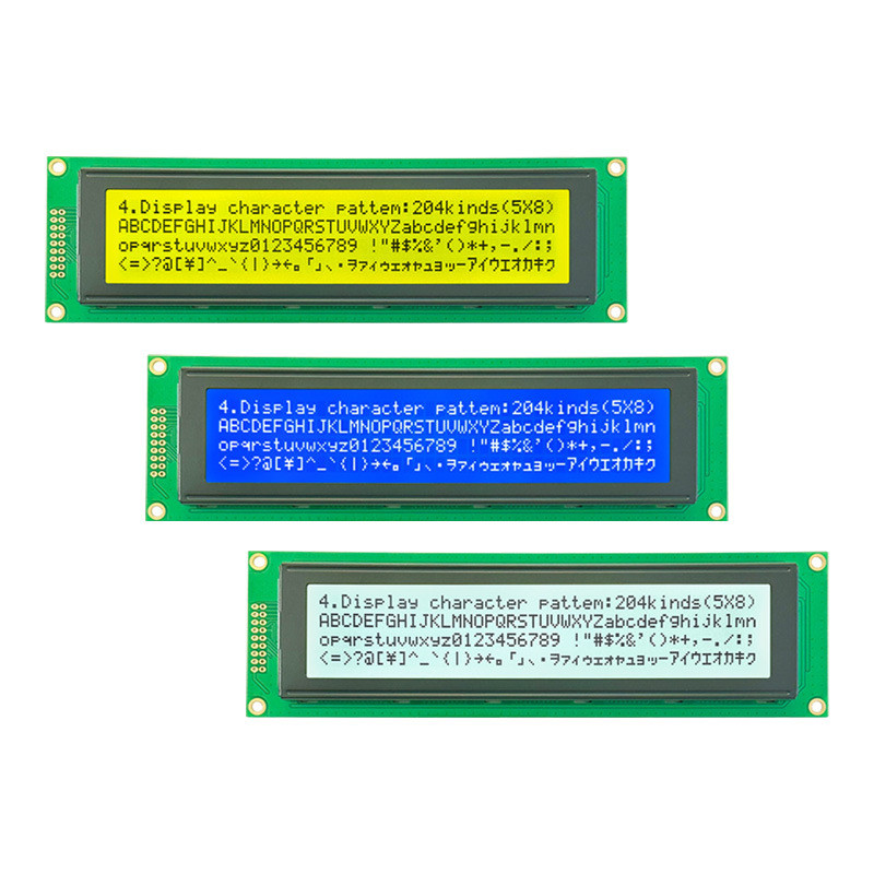 大尺寸lcd4004模块型显示字符40x4液晶点阵屏lcm液晶模组带背光