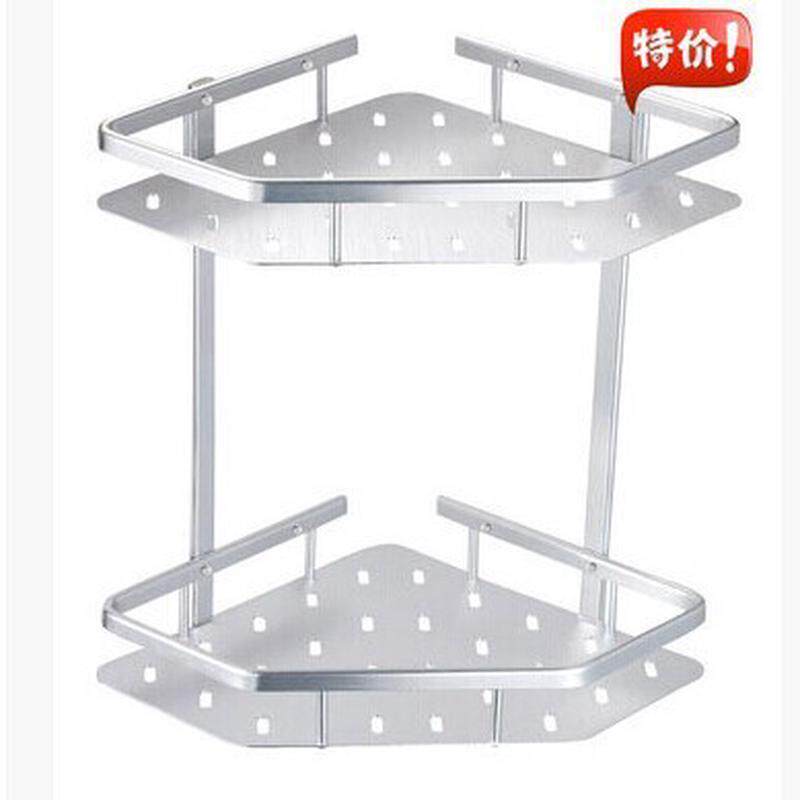 wi25太空铝铝板单层双层浴室转角平架方架三角架不锈钢置物架置