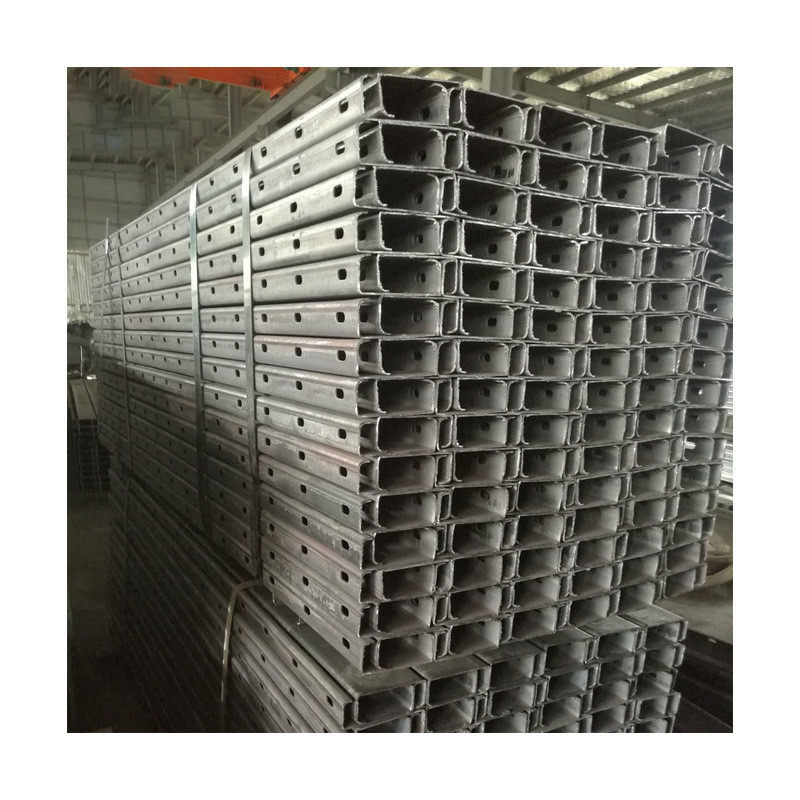 钢结构吊架管廊镀锌光伏太阳能41*21*2.5单面冲孔支架c型钢