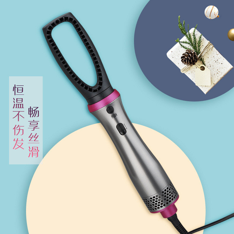 热销五合一多功能热风梳多组合套装美发造型梳卷直两用直发器