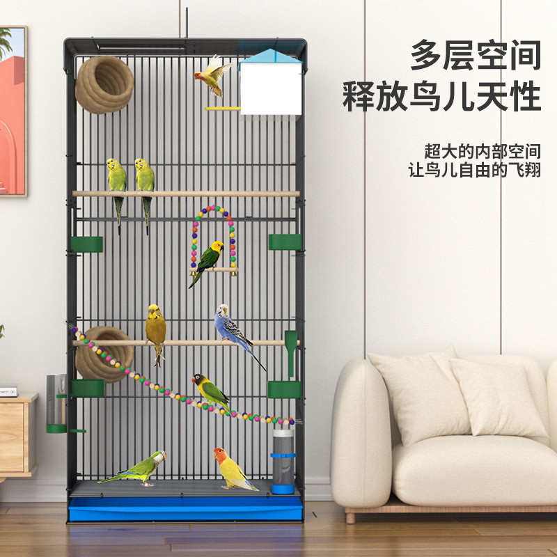 笼笼笼豪华笼鸟笼子大号八哥繁殖别墅玄凤鹦鹉廖哥虎皮鹦鹉大型鸟