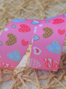 热销25mm带涤纶罗纹心形 lx034姚明螺纹织带 心型螺纹带