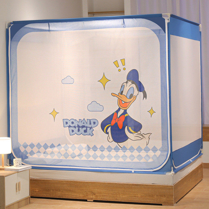 床笠款方链式防尘顶坐床式蚊帐三开门回底拉帐防摔单人双人蚊帐,床上用品,蚊帐,淘宝优惠券,粉丝福利购,淘宝优惠卷