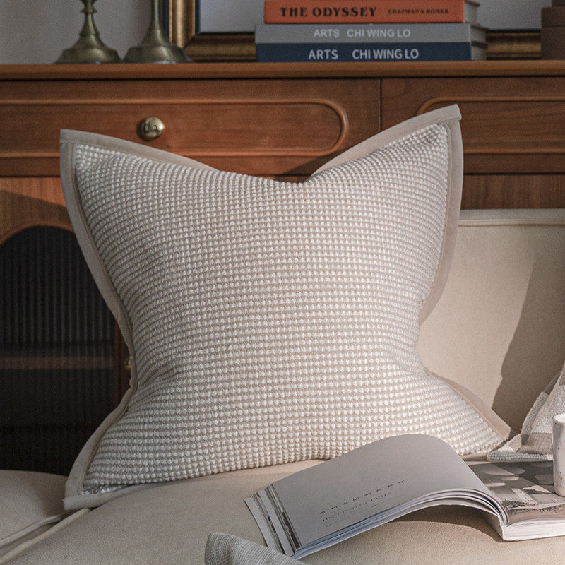 2023新款沙发抱枕高级感轻奢靠垫现代法式奶油寂客厅靠垫侘风风
