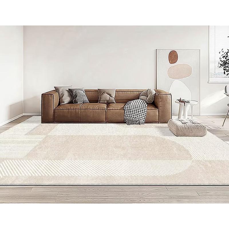 耐脏客厅地毯侘寂风轻奢高级沙发茶几毯简约现代抽象卧室床边地垫